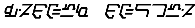 Modern Destronic Italic
