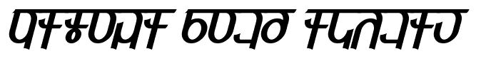 Qijomi Bold Italic
