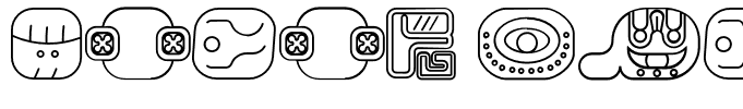 mayan glyphs outline Regular