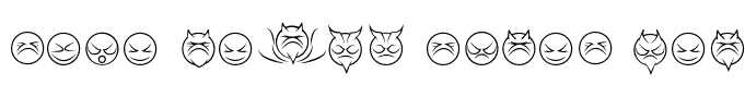 some devil faces Regular