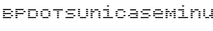 BPdotsUnicaseMinus Bold