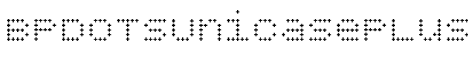 BPdotsUnicasePlus Regular