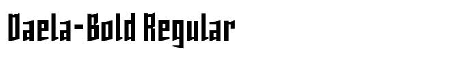 Daela-Bold Regular