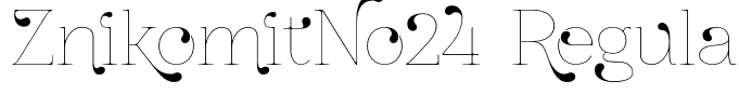 ZnikomitNo24 Regular