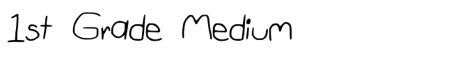 1st Grade Medium