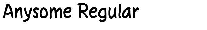 Anysome Regular