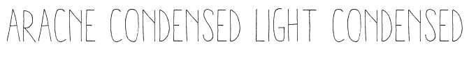 Aracne Condensed Light Condensed Light