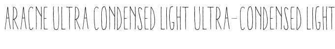Aracne Ultra Condensed Light Ultra-condensed Light