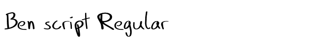 Ben script Regular
