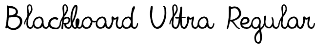 Blackboard Ultra Regular
