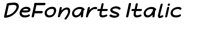 DeFonarts Italic