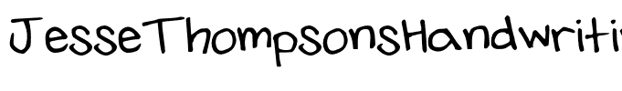 JesseThompsonsHandwriting Regular