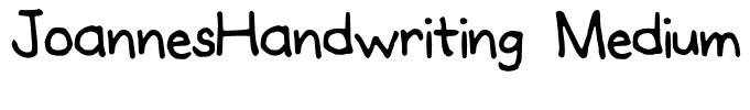 JoannesHandwriting Medium