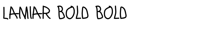 Lamiar Bold Bold