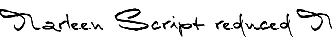 Marleen Script reduced Medium