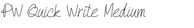 PW Quick Write Medium