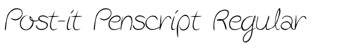 Post-it Penscript Regular