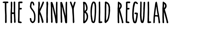 The Skinny bold Regular