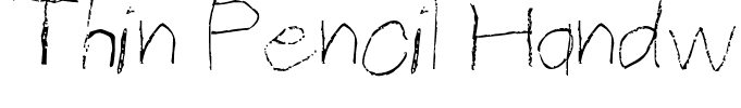 Thin Pencil Handwriting Regular