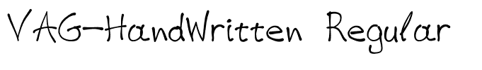 VAG-HandWritten Regular