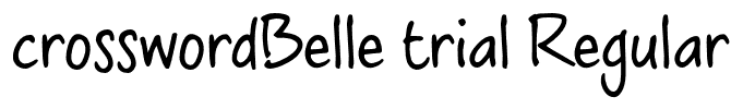crosswordBelle trial Regular