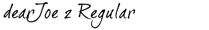 dearJoe 2 Regular