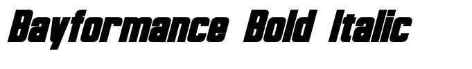 Bayformance Bold Italic
