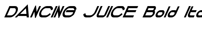 DANCING JUICE Bold Italic