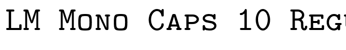LM Mono Caps 10 Regular