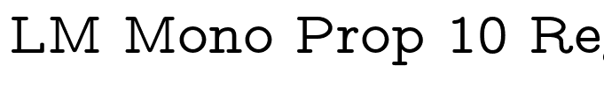 LM Mono Prop 10 Regular
