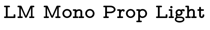 LM Mono Prop Light 10 Bold