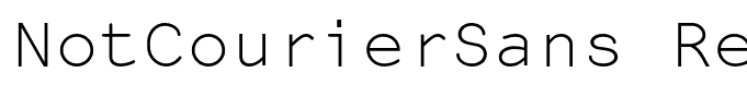 NotCourierSans Regular