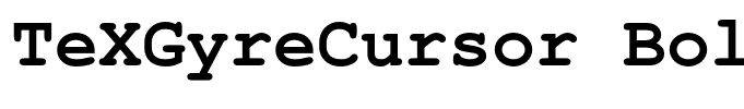 TeXGyreCursor Bold