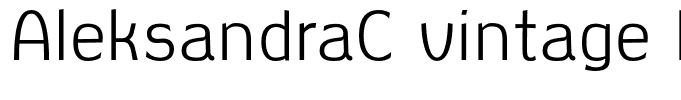 AleksandraC vintage Regular