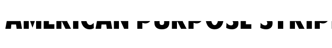 American Purpose STRIPE 1 Bold Italic