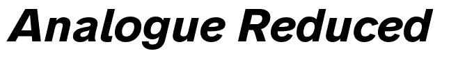 Analogue Reduced 76 Bold Oblique