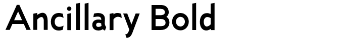 Ancillary Bold