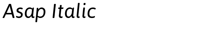 Asap Italic