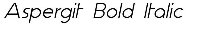 Aspergit Bold Italic