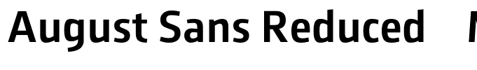 August Sans Reduced 65 Medium