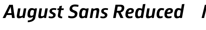 August Sans Reduced 66 Medium Italic