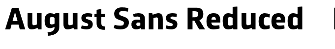 August Sans Reduced 75 Bold