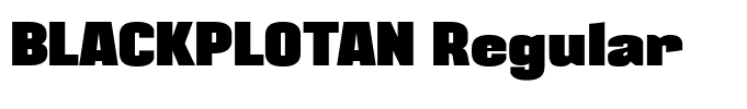 BLACKPLOTAN Regular
