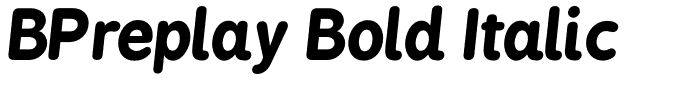 BPreplay Bold Italic
