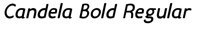 Candela Bold Regular