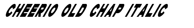 Cheerio Old Chap Italic