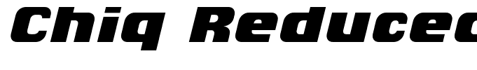 Chiq Reduced Black Italic