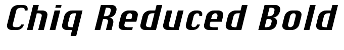 Chiq Reduced Bold Italic
