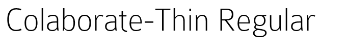 Colaborate-Thin Regular