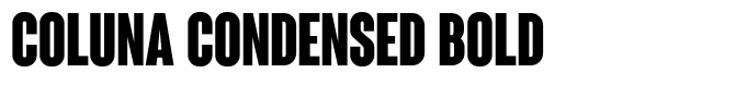Coluna Condensed Bold